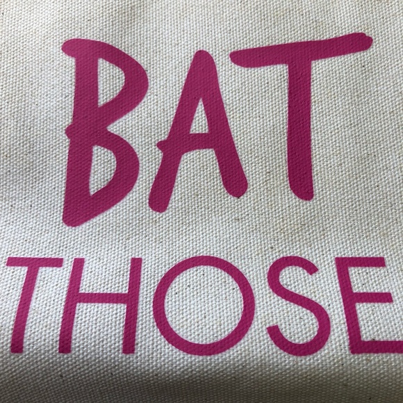 “BAT THOSE EYELASH” Canvas Bag (LANCOME) NWT - Picture 6 of 8